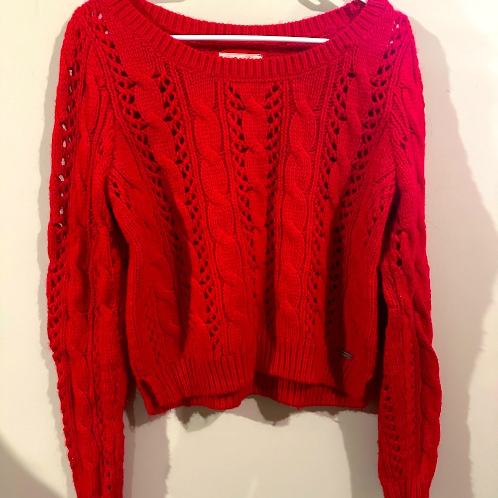 Red Hollister sweater